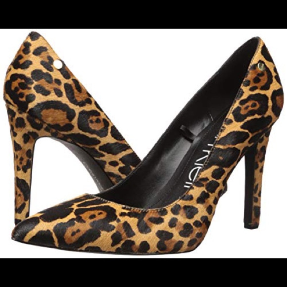 NWT Calvin Klein Brady Pumps in Leopard size 8.5